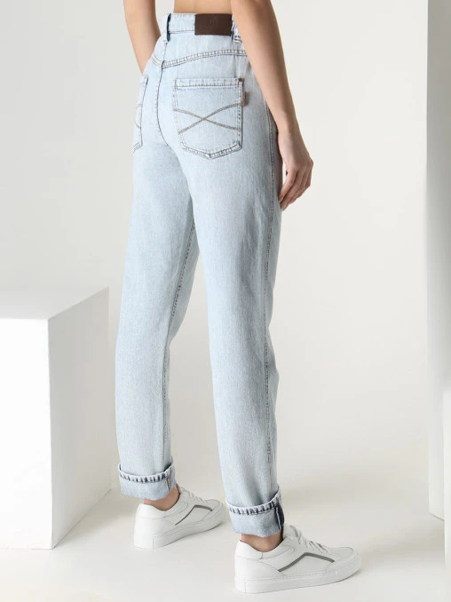 Джинсы хлопковые BRUNELLO CUCINELLI