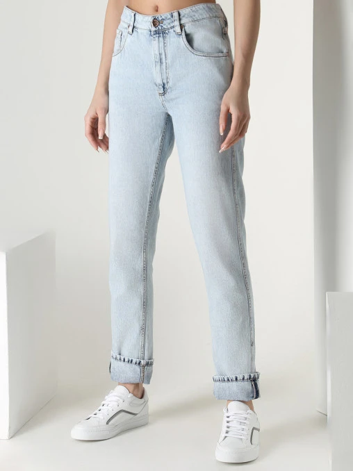 Джинсы хлопковые BRUNELLO CUCINELLI