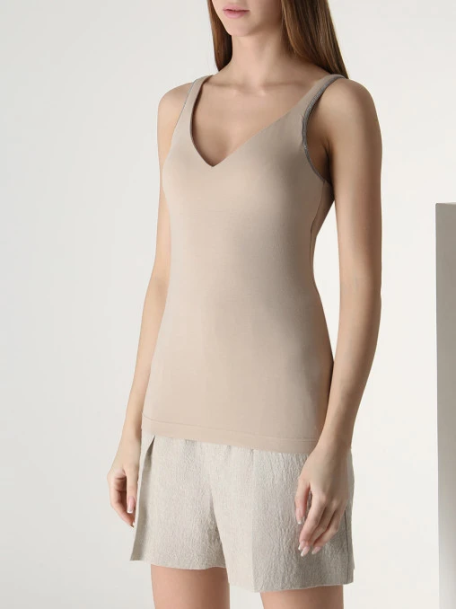 Топ хлопковый BRUNELLO CUCINELLI
