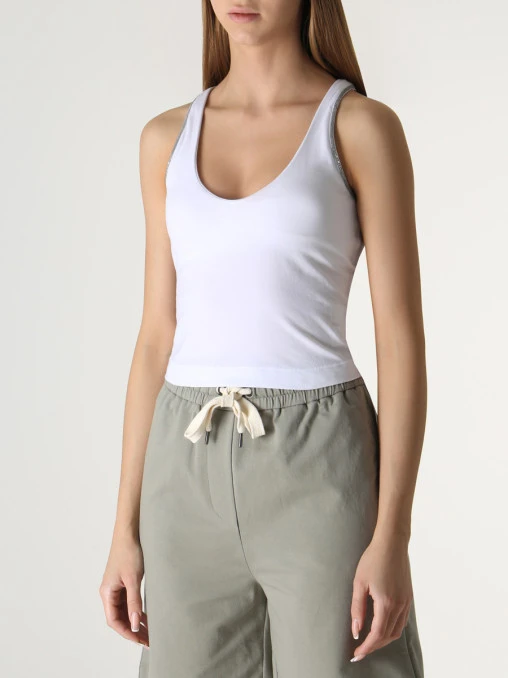 Топ хлопковый BRUNELLO CUCINELLI