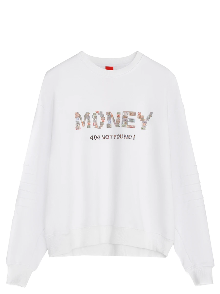 Свитшот хлопковый с принтом Money