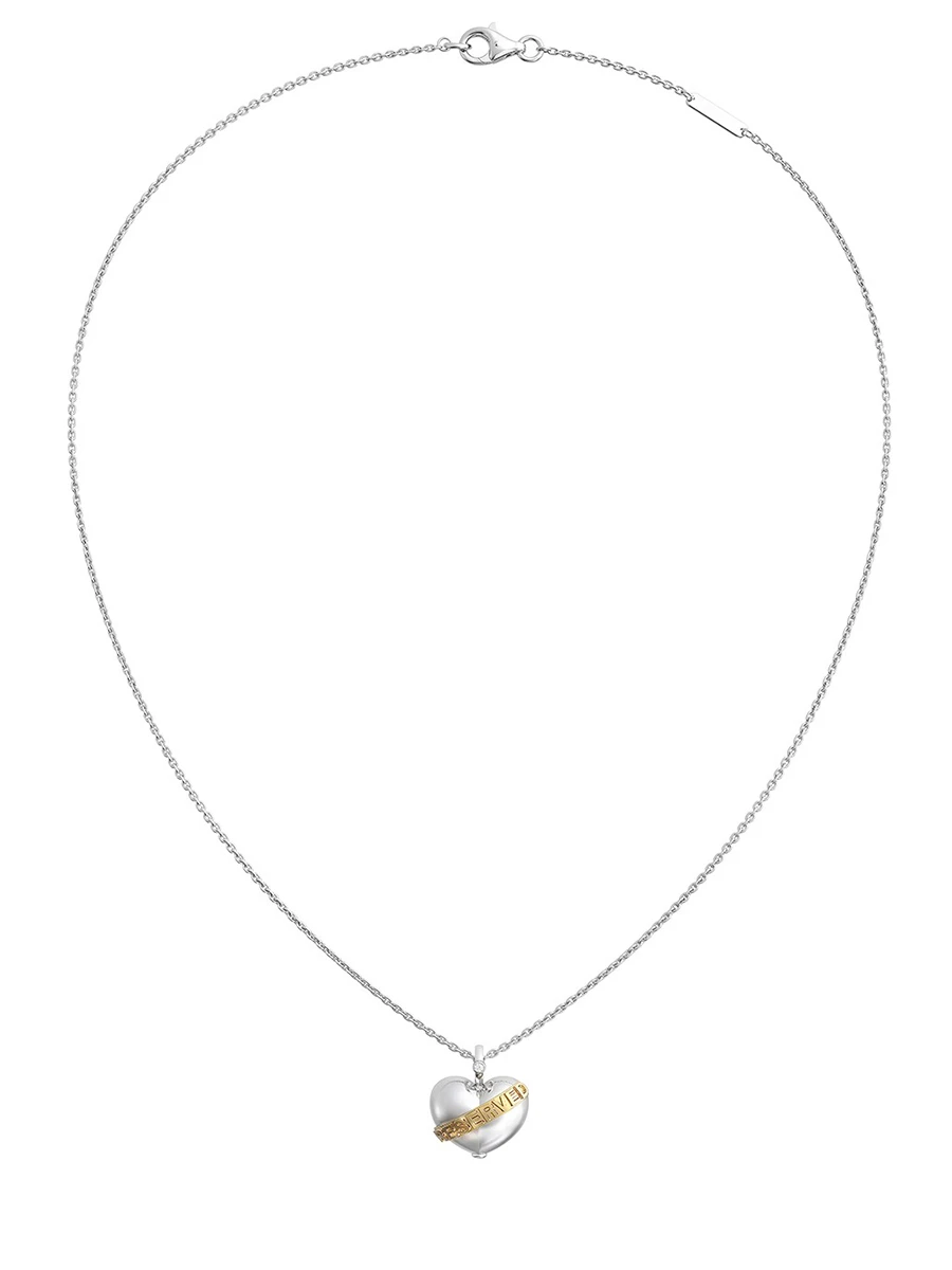 Колье "Сердце" серебряное