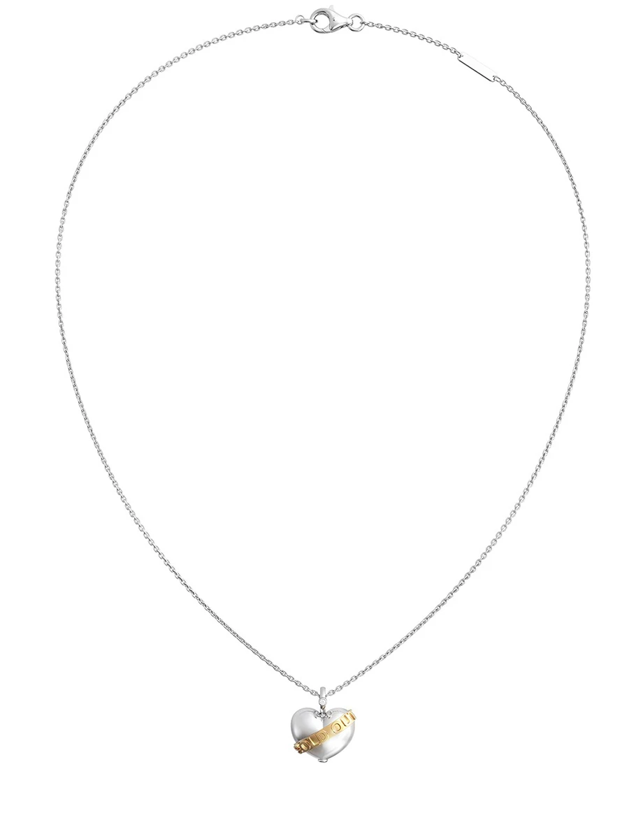 Колье "Сердце" серебряное