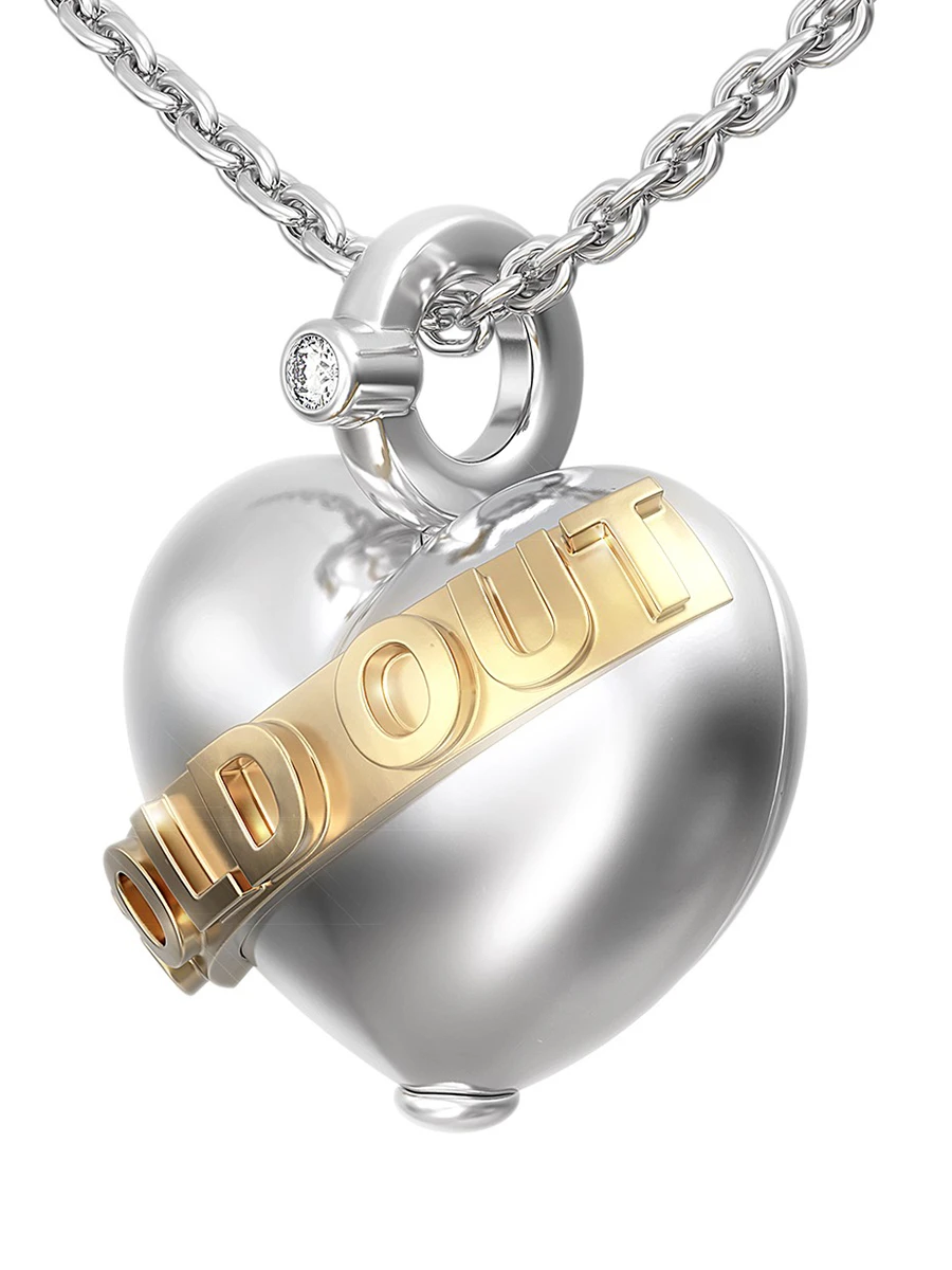 Колье "Сердце" серебряное