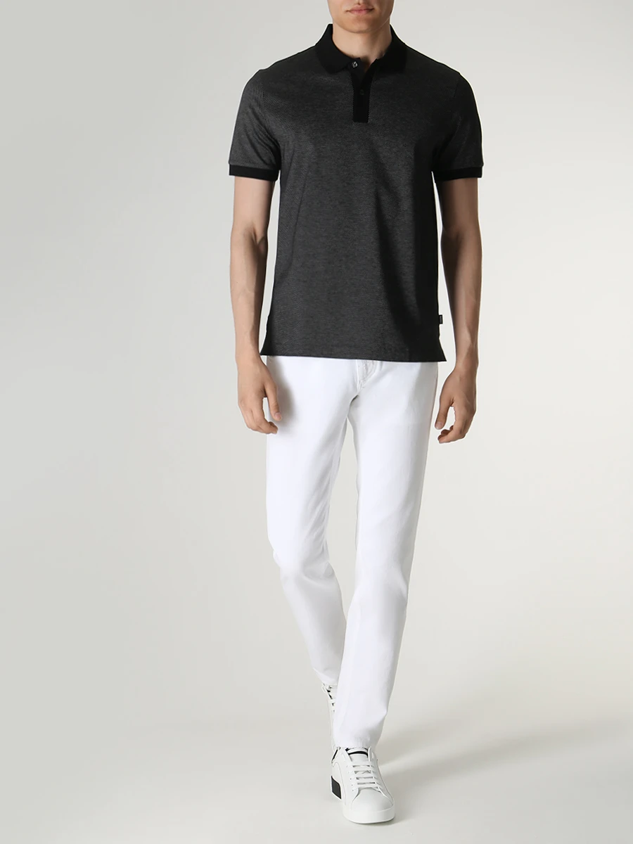 Поло Slim Fit хлопковое