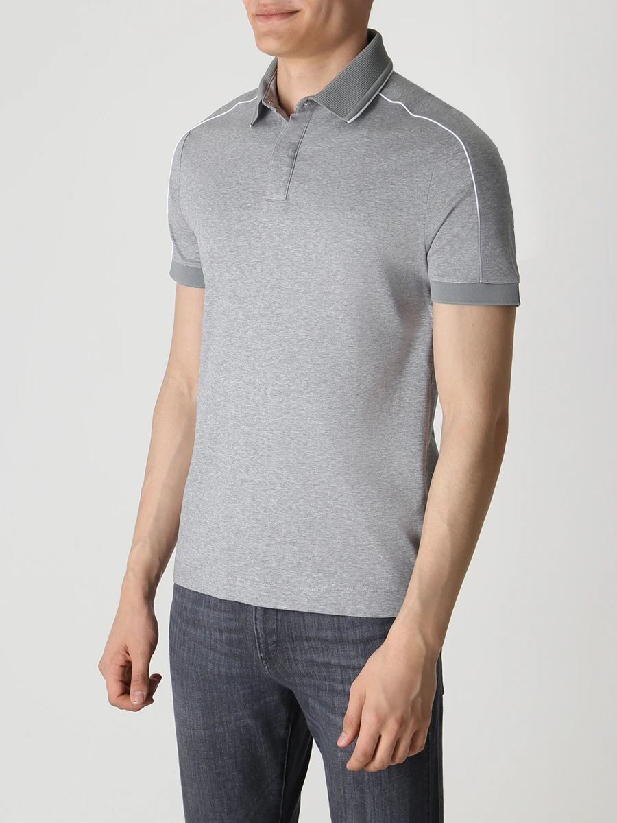 Поло Slim Fit хлопковое