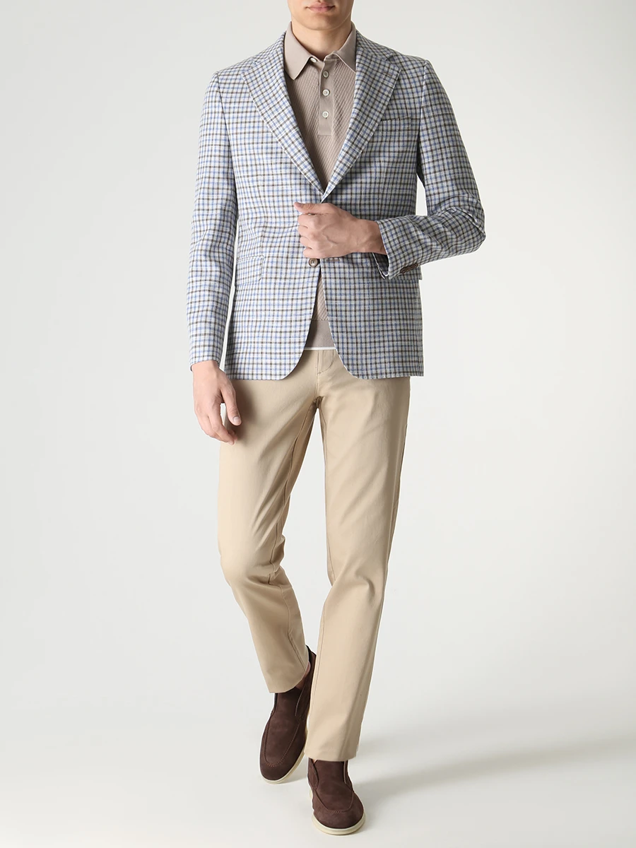 Пиджак шерстяной в клетку