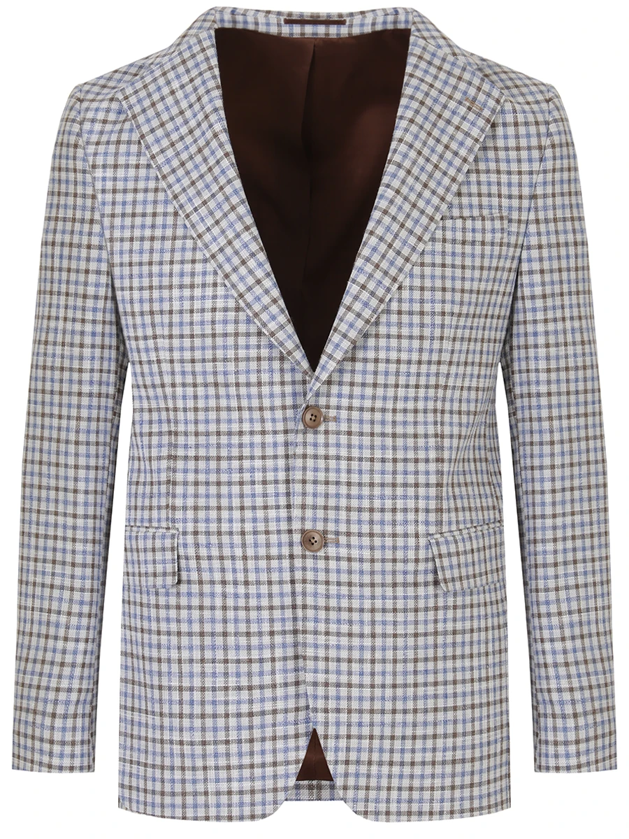 Пиджак шерстяной в клетку