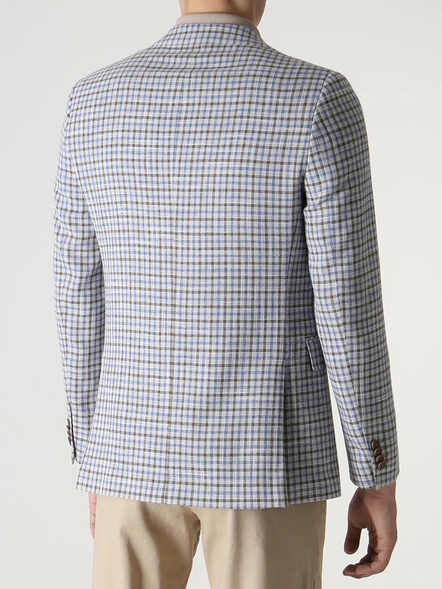 Пиджак шерстяной в клетку