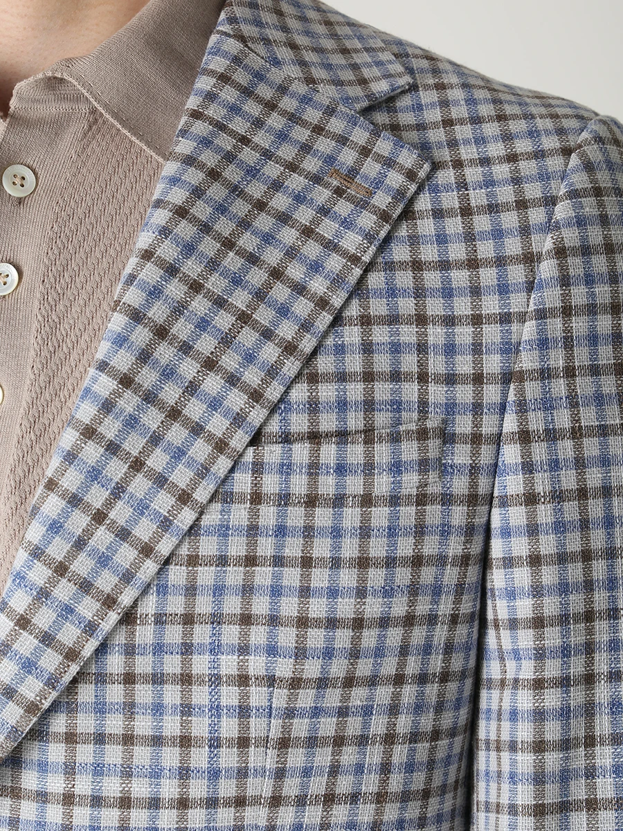 Пиджак шерстяной в клетку