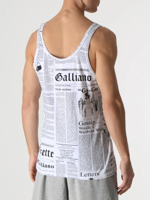 Майка хлопковая JOHN GALLIANO
