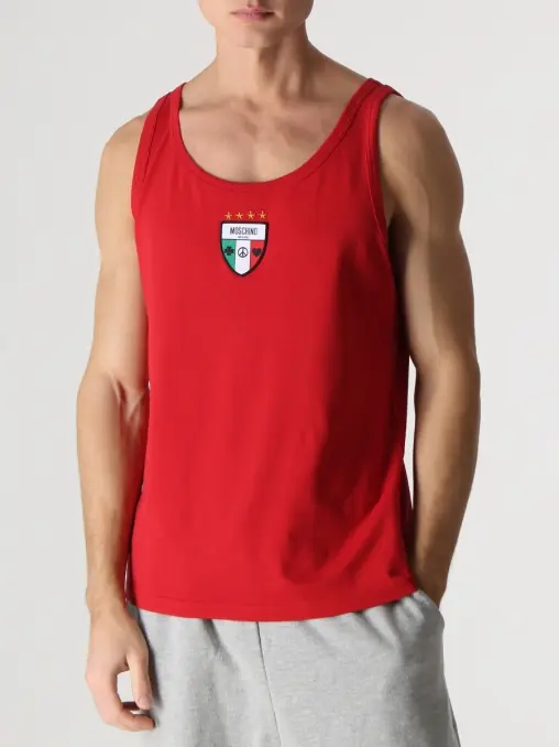 Майка хлопковая MOSCHINO