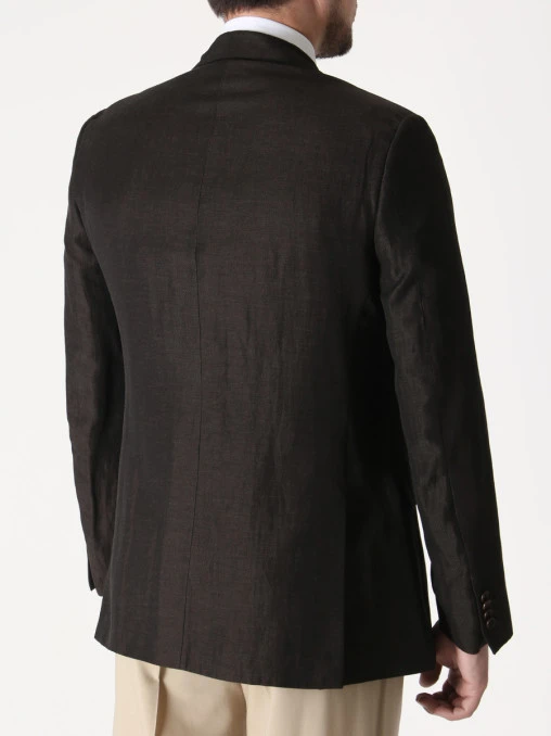 Пиджак из хлопка и льна ZEGNA