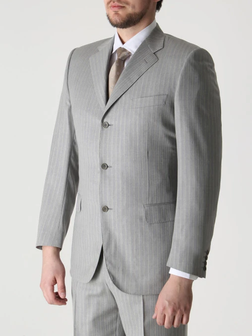 Костюм шерстяной в полоску CANALI