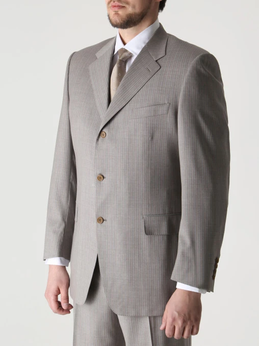 Костюм шерстяной в полоску CANALI