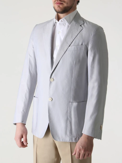 Пиджак хлопковый в полоску CORNELIANI