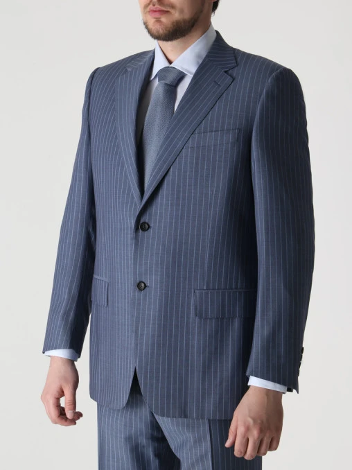 Костюм шерстяной в полоску CANALI