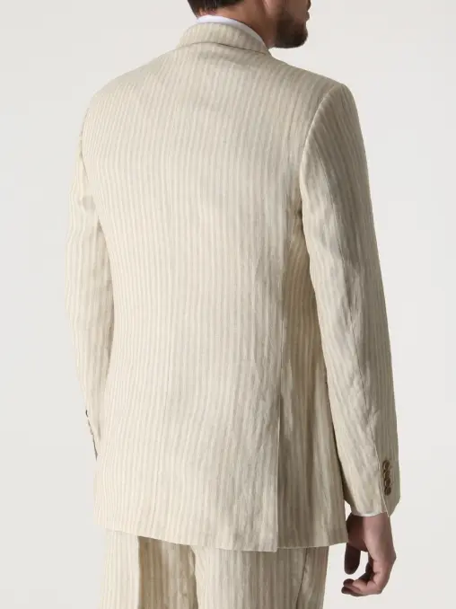 Костюм льняной в полоску CANALI