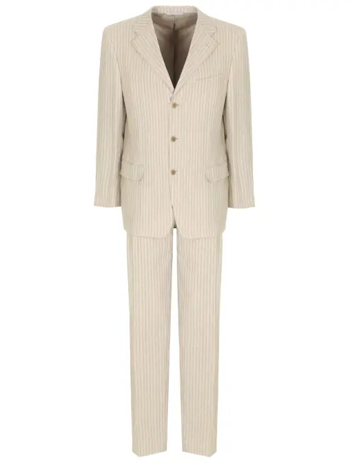 Костюм льняной в полоску CANALI