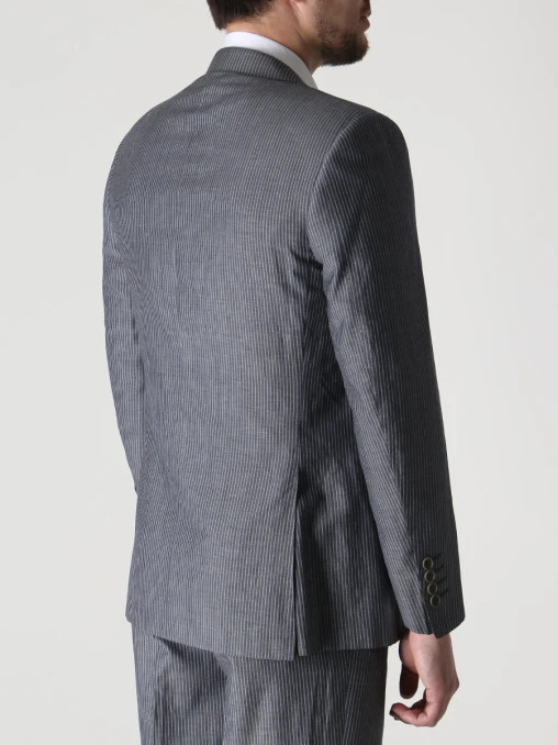 Костюм шерстяной в полоску CANALI