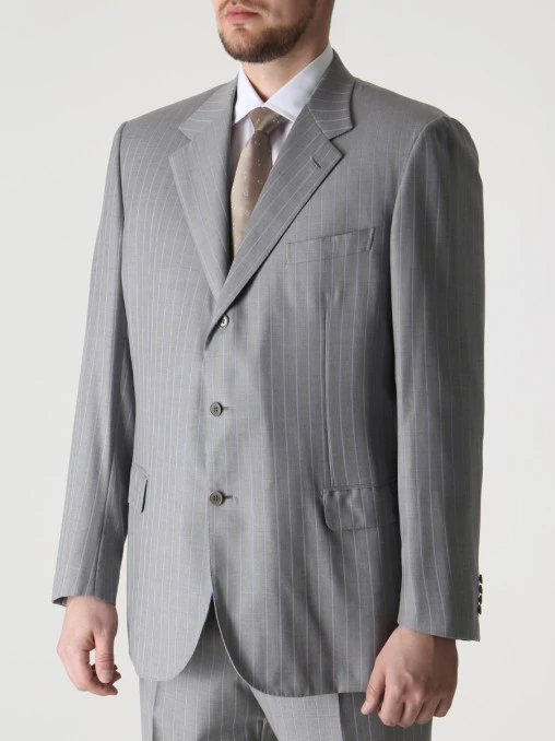 Костюм шерстяной в полоску BRIONI