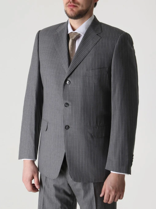 Костюм шерстяной в полоску CORNELIANI