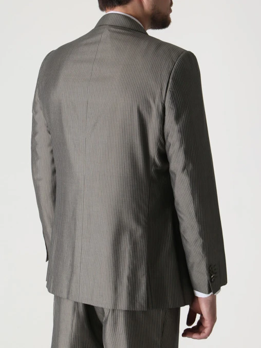Костюм шелковый в полоску ZEGNA