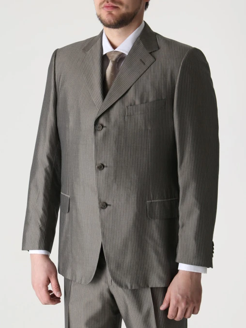 Костюм шелковый в полоску ZEGNA