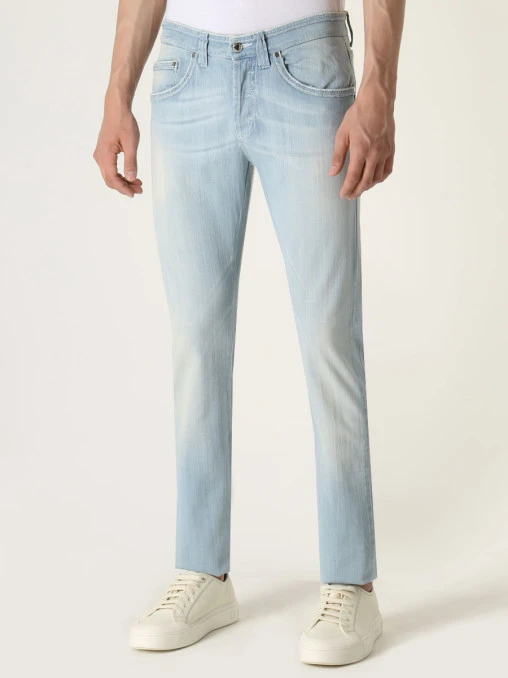 Джинсы Slim Fit хлопковые ERMANNO SCERVINO