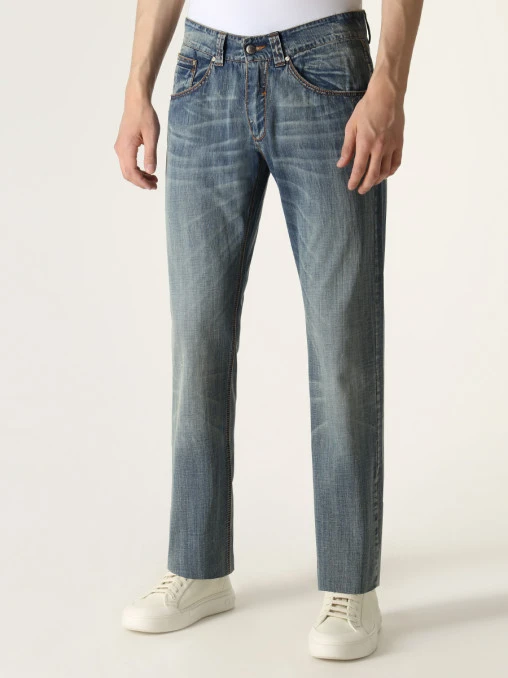 Джинсы хлопковые ERMANNO SCERVINO