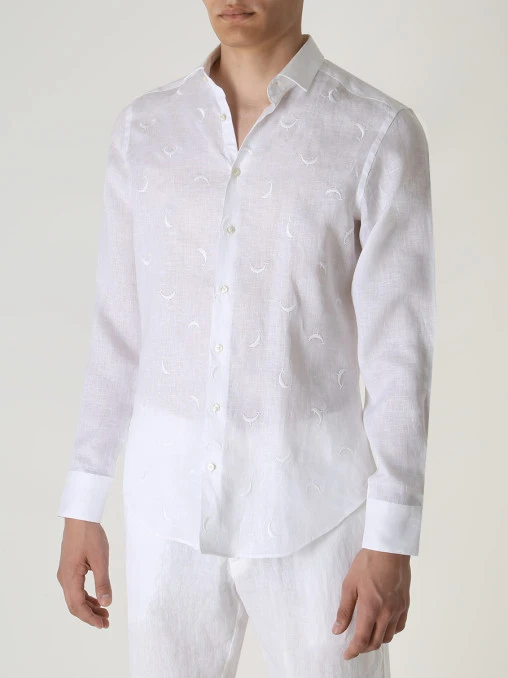 Рубашка Slim Fit льняная ETRO
