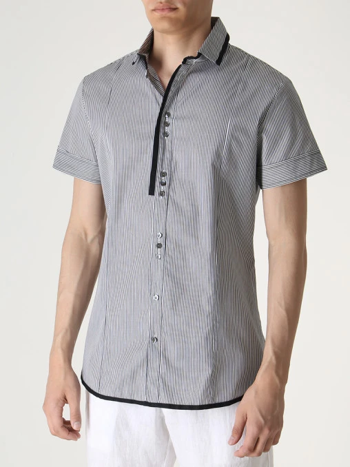 Рубашка Slim Fit хлопковая GAETANO NAVARRA