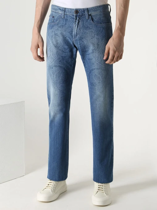 Джинсы Slim Fit хлопковые ETRO