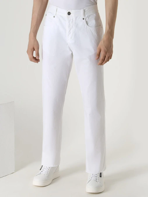 Брюки хлопковые DIRK BIKKEMBERGS