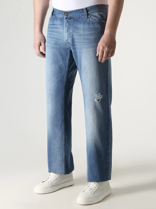 Джинсы Regular Fit хлопковые JOHN RICHMOND