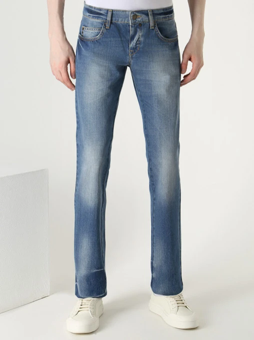 Джинсы Slim Fit хлопковые JOHN RICHMOND