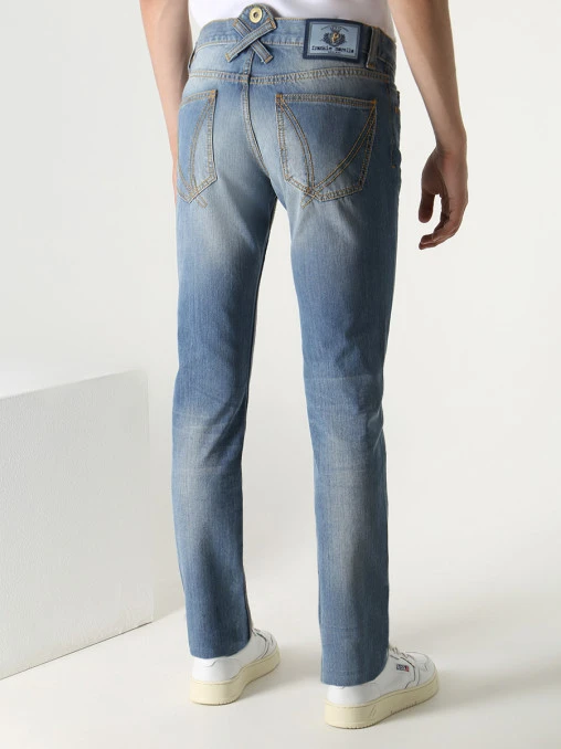 Джинсы Slim Fit хлопковые FRANKIE MORELLO