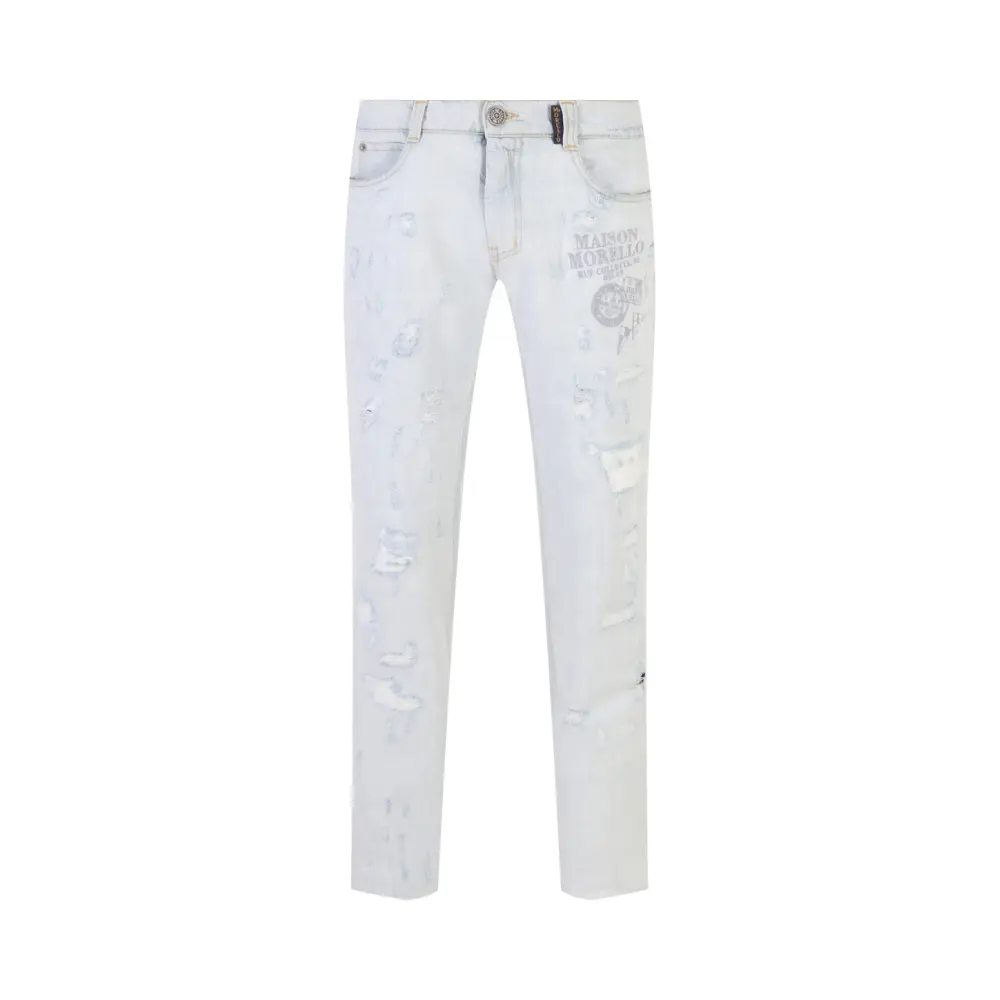 Джинсы Slim Fit хлопковые
