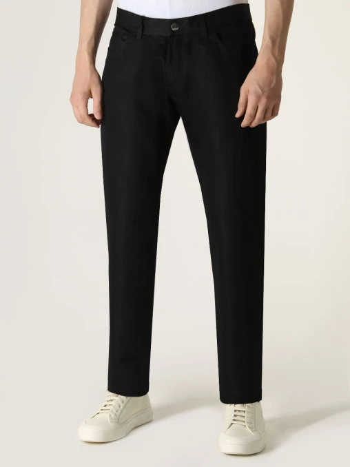Джинсы Regular Fit однотонные VERSACE