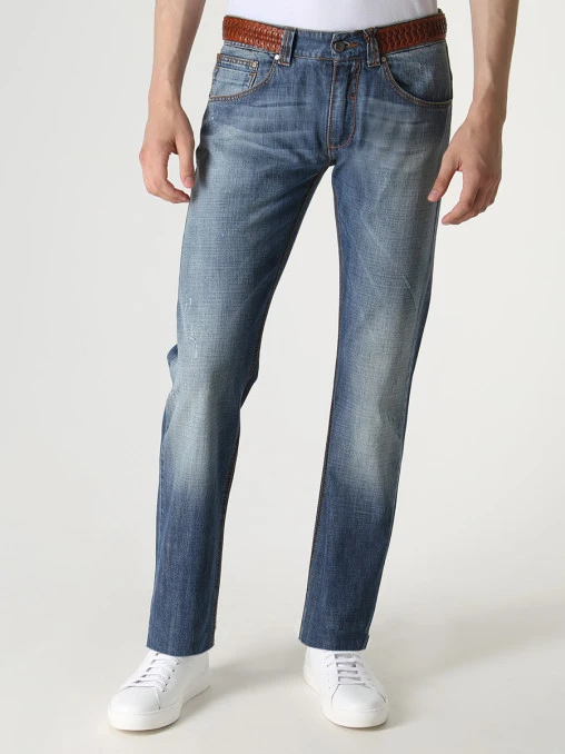 Джинсы Regular Fit хлопковые ERMANNO SCERVINO