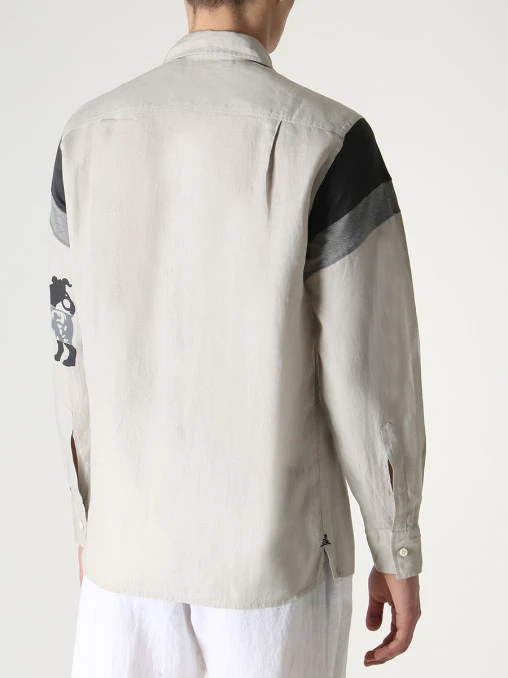 Рубашка Slim Fit льняная CORTIGIANI