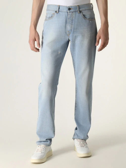 Джинсы Regular Fit хлопковые BIKKEMBERGS