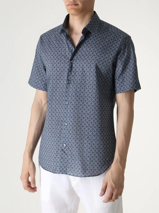 Рубашка Slim Fit хлопковая BRIONI