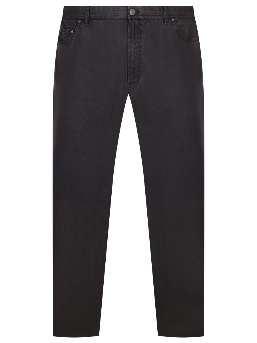 Джинсы Regular Fit из хлопка и шелка