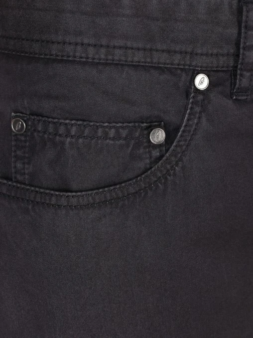 Джинсы Regular Fit из хлопка и шелка BRIONI