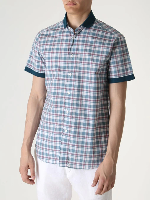 Рубашка Slim Fit хлопковая BRIONI