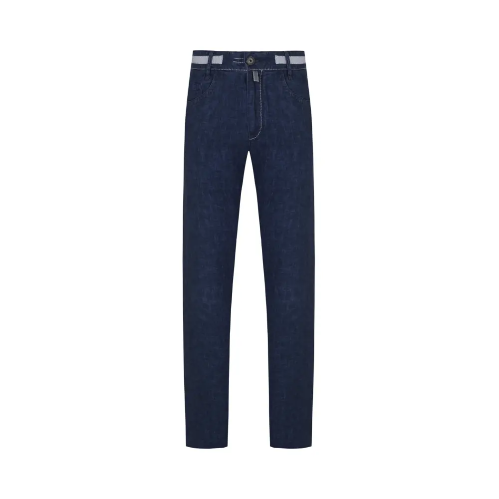 Джинсы Regular Fit льняные