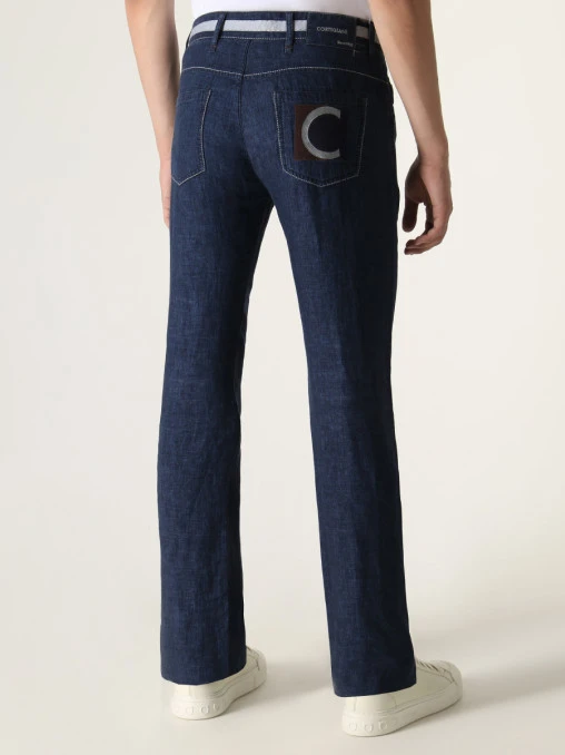 Джинсы Regular Fit льняные CORTIGIANI