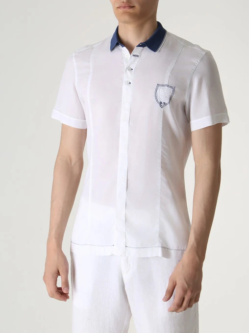 Рубашка Slim Fit из лиоцелла CORTIGIANI