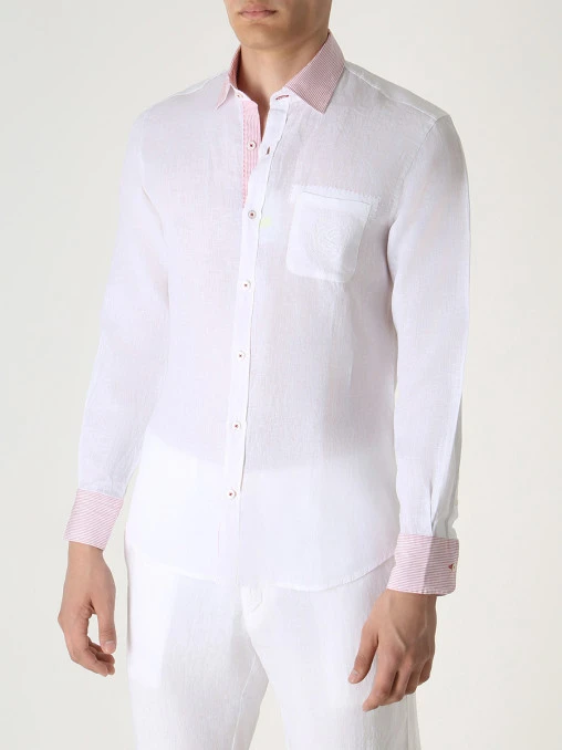 Рубашка Slim Fit льняная CORTIGIANI